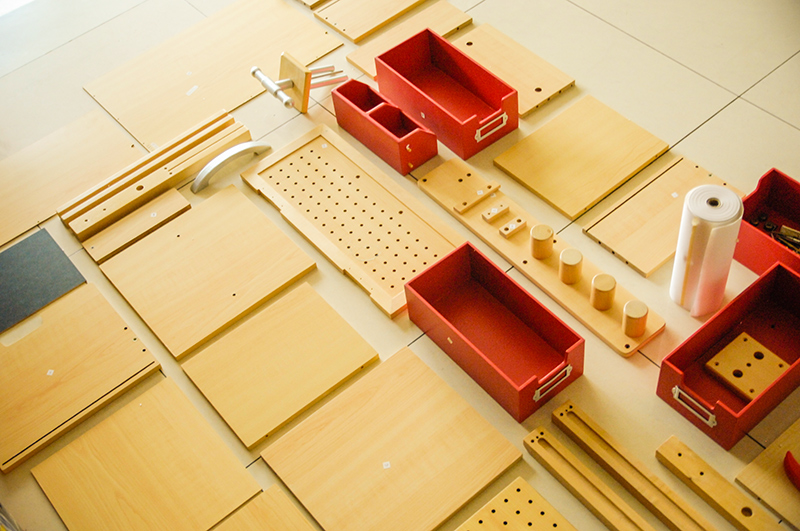 美国battat儿童玩具木工桌拼装组合